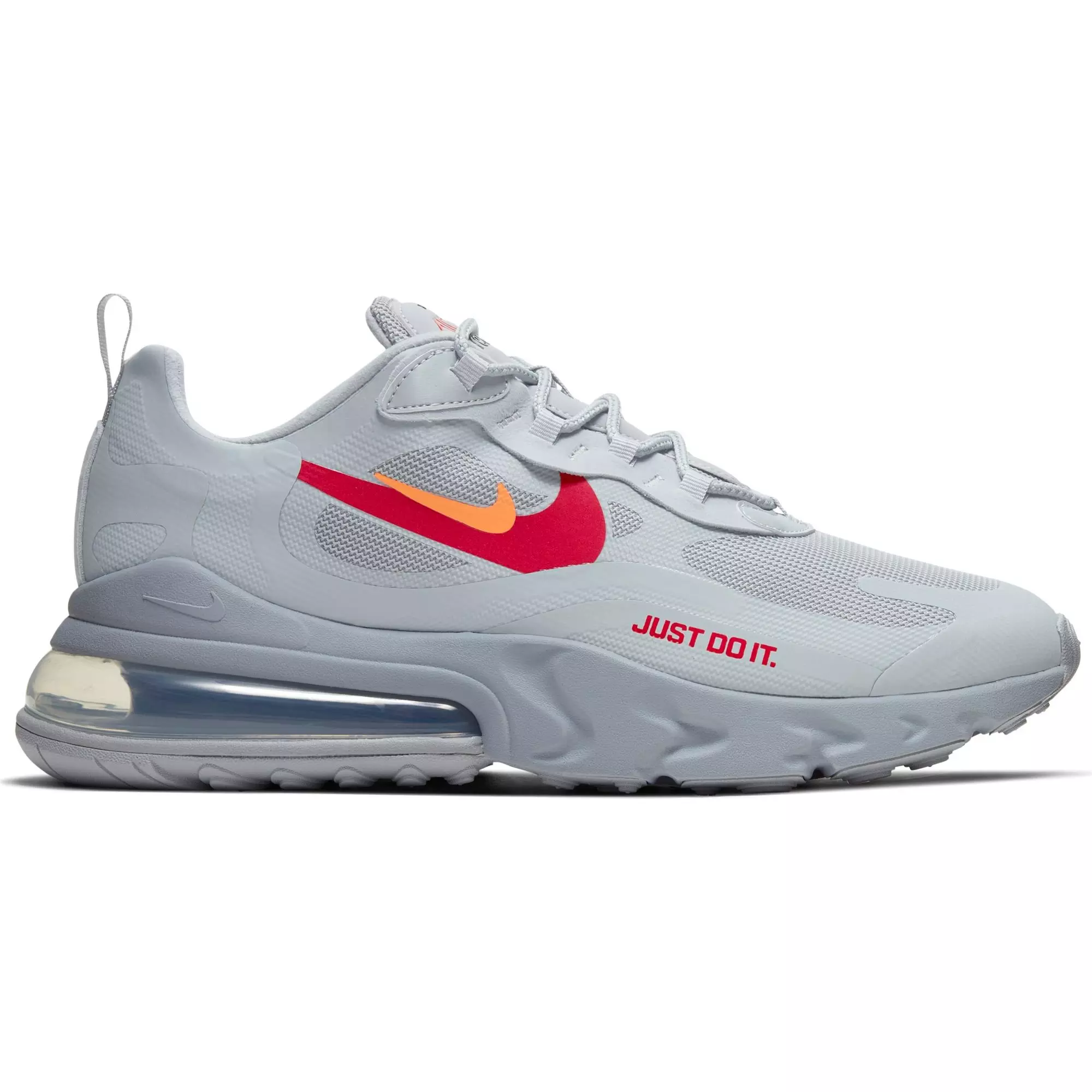 Air max 270 react wolf grey/hyper crimson-university on sale red